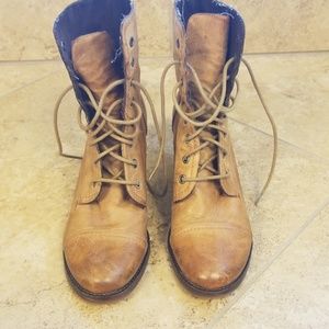 Brown Nicole 2 in heel boots